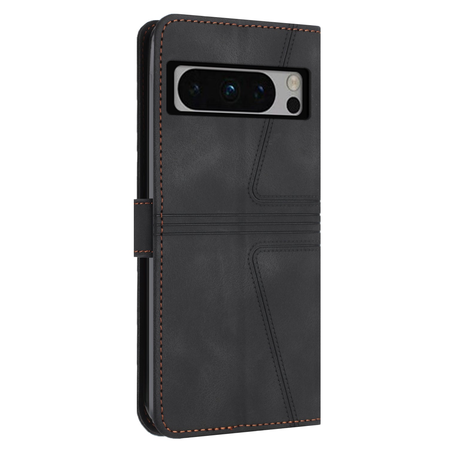 For Google Pixel 8 Pro Leather Case Triangle Imprinted Solid Color Phone Cover For Google Pixel 8 Pro Leather Case Triangle Imprinted Solid Color Phone Cover